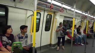 Hong Kong, MTR ride from Tsim Sha Tsui to Central