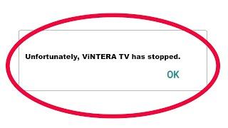 How To Fix Unfortunately ViNTERA TV App Has Stopped Error Problem Solve in Android Phone