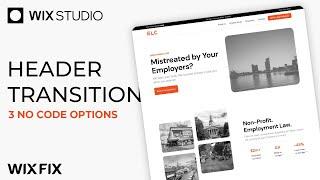 Header Transition in Wix Studio | Wix Fix