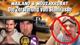 Mouz und Mailand zerstören Stahlrusse komplett (Alle 3 Perspektiven!) World of Tanks