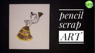 Pencil Scrap Art | Pencil Shavings Art - Artist | Best Out Of Waste