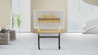 HKMLC Smart Board Stand with Wheels, Mobile Portable Stand for 55”– 86” Interactive Whiteboard.