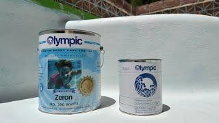 OLYMPIC BRAND BY KELLEY TECH COATINGS EPOXY POOL PAINT / COLOR: ZERON WHITE