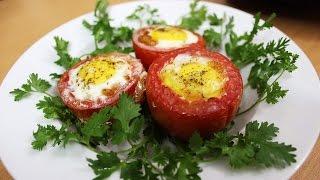 Egg stuffed tomato - How to make egg stuffed tomato recipe