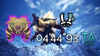 【MHW:I PS5】君はゴールデントロフィー 歴戦激昂ラージャン 双剣 04’44”93 【TA wiki rules】