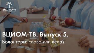 ВЦИОМ-ТВ. Выпуск 5. Волонтеры: слова или дела?