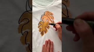 Hand painted t-shirt easily with Artistro.