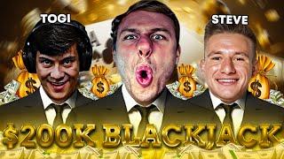 CRAZY $200,000 BLACKJACK SESSION WITH TOGI AND STEVEWILLDOIT!