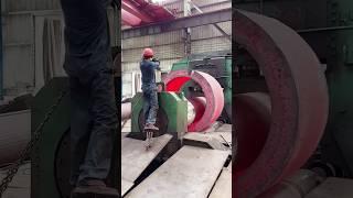 Industrial forging process of thick metal sheet