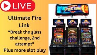 Ultimate Fire Link “break the glass” challenge and live slot play. @married2slots