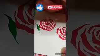 Simple Rose Painting#️ Craft Lover️