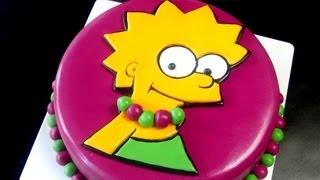 Lisa Simpson Cake, How To Tutorial / Dort Simpsonovi