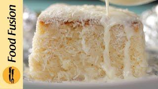 Brazilian Coconut Cold Cake Recipe by Food Fusion