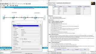 1.6.1 Packet Tracer - Implement a Small Network