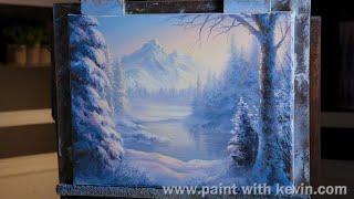 Winter Delight Acrylic Landscape Painting