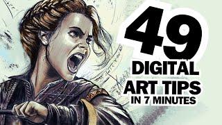 49 Digital Art Tips in LESS than 7 Minutes