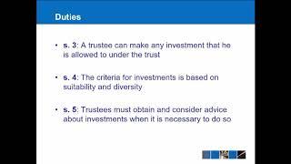 Equity & Trusts - Powers and Duties of Trustees