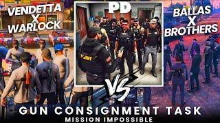 Gun Consignment Task | Highlights |  Vendetta x Warlock & Ballas x Brothers VS PD • Soulcity