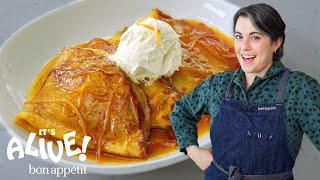 Claire Makes Sourdough Crêpes Suzette | It's Alive | Bon Appétit
