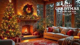 Best Classic Christmas Music With Fireplace Christmas Living Room Fireplace  Christmas Carols 2025