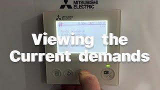 Mitsubishi - Viewing current demands ( heat pump )