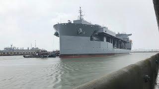 USNS Hershel 'Woody' Williams arrives at Naval Station Norfolk