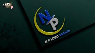 N P Logo Design In Gimp Tutorial 2.10 // N P Logo design // Logo Design Letters