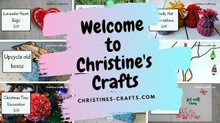 CHRISTINE'S CRAFTS, CRAFTING ON A BUDGET - What is this channel all about?