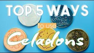 Top 5 Ways to use AMACO Celadons // Glaze How To