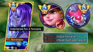 TOP 1 NOVARIA VS 2 HERO COUNTER SOLO RANKED | GLOBAL NOVARIA BUILD & EMBLEM 2023 | MOBILE LEGENDS