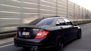 C63 AMG SOUND EXHAUST || COLD START || W204 6.3 || DRIFT BURNOUT AUSPUFF