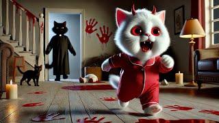 Kitten Possessed Devil when Home Alone #cat #cute #ai #catlover #catvideos #cutecat #aiimages #aicat