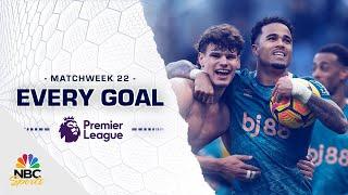 Every Premier League goal from Matchweek 22 (2024-25) | NBC Sports