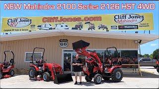 New Mahindra 2100 Series 2126 HST 4WD Tractor With Loader and Mid Mower