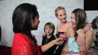 Griffin Kane, Anne Heche & Ali Skovbye at Hallmark's Premiere "One Christmas Eve" #HallmarkChannel