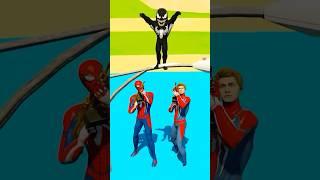 FATHER SPIDERMAN SAVES SON SPIDERMAN FROM ZOMBIES #3 MARVEL TOYS #shorts #gta #ragdolls #spiderman