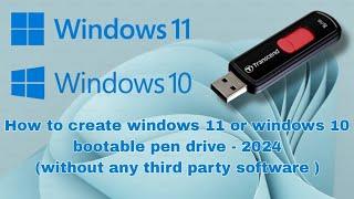 How to Create a Windows 10 Bootable USB Drive | How to Create a Windows 11 Bootable USB Drive