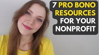 7 Pro Bono Resources for Nonprofits | Starting A Nonprofit