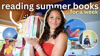 reading summer books for a week ️ *reading vlog + summer book recs*