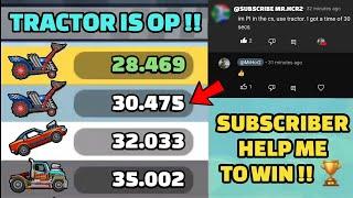 SUBSCRIBER HELP ME TO WIN!  THIS COMMUNITY SHOWCASE - Hill Climb Racing 2