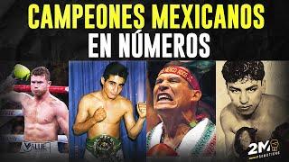 Campeones mundiales mexicanos en números 