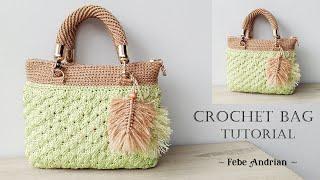 Cute and elegant crochet hand bag tutorial (Subtitle Available)