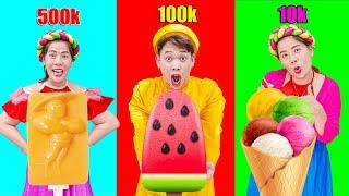 Kem 10k - Kem Dưa Hấu 100k - Kun Kem Băng Giá 500k - Thử Thách Làm Kem | Biệt Đội Tấm Cám Miu Miu TV