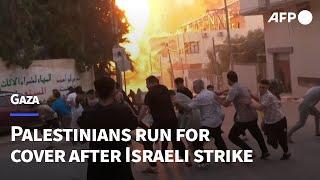 Moment Israeli strike hits building in Gaza | AFP