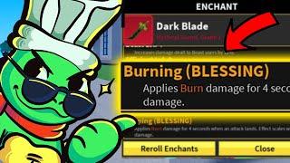 ENCHANTING Dark Blade with BLESSING in Blox Fruits!