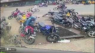 Bike Thief Caught on CCTV CAMERA |New CCTV CAMERA FOOTAGE 2021 in Chidambaram|