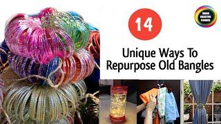 14 Clever ways to reuse Your Old Bangles | 14 Old Bangles reuse ideas