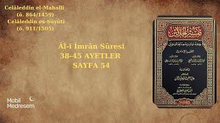 Celaleyn Tefsiri 55. Ders Âl-i İmrân Sûresi