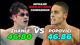 Pan Zhanle vs David Popovici: 100m Freestyle World Records