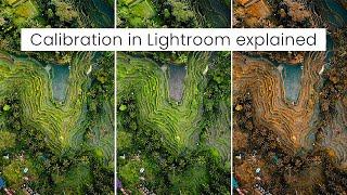 How to use the Calibration tool in Adobe Lightroom Classic 2022